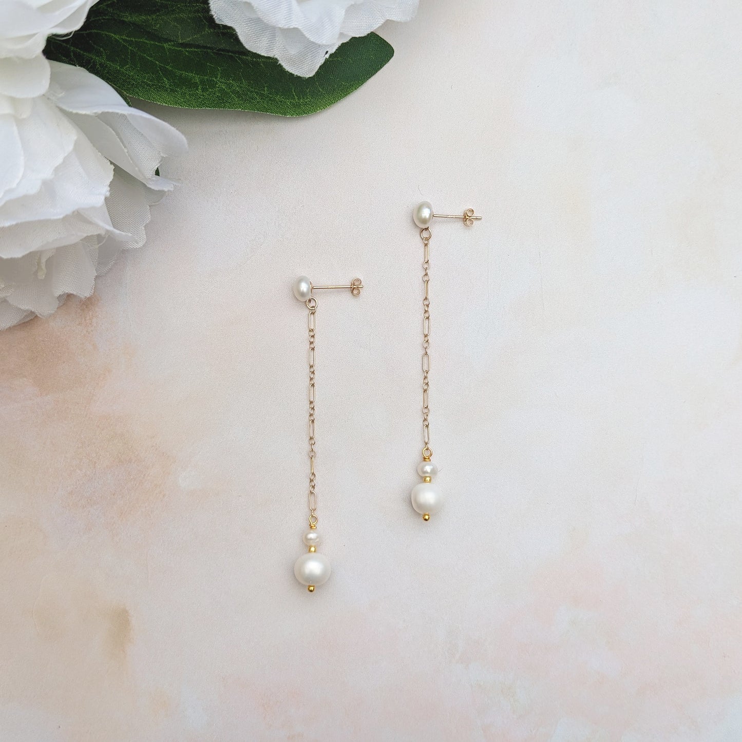 Pearl drop earrings for weddings - Susie Warner