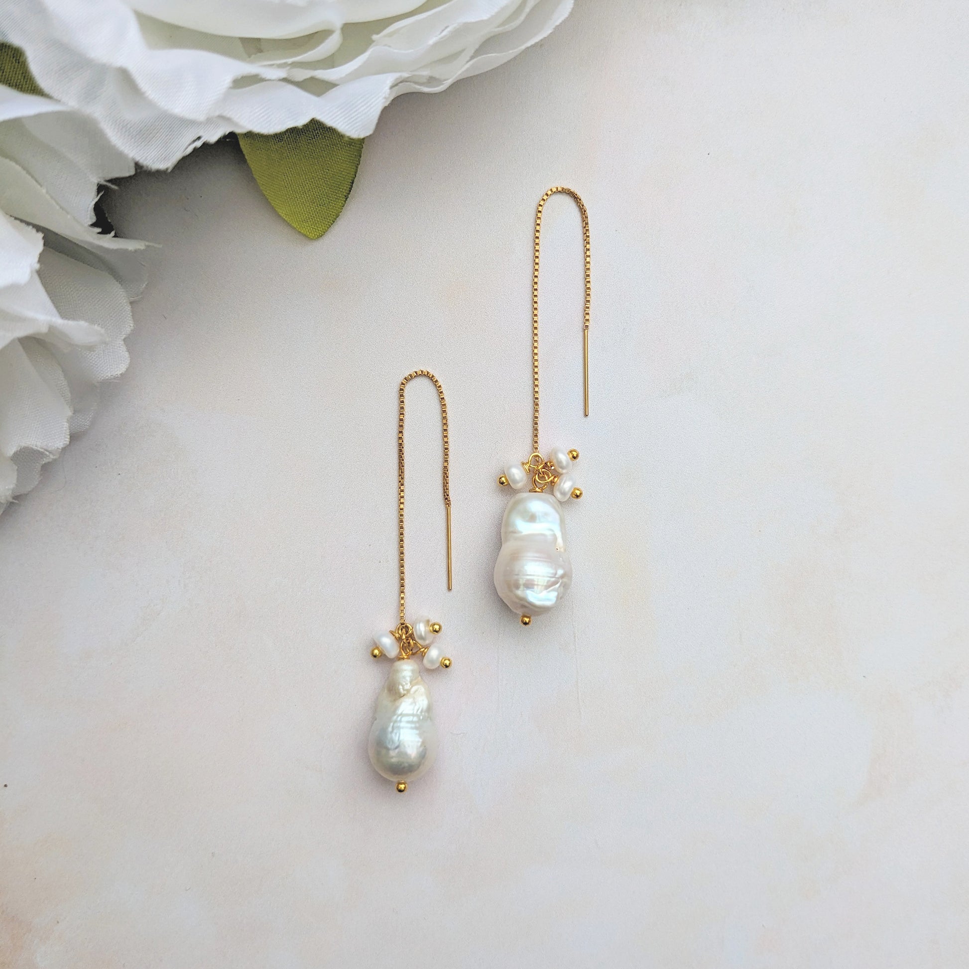 Baroque Pearl Drop earrings - Susie Warner