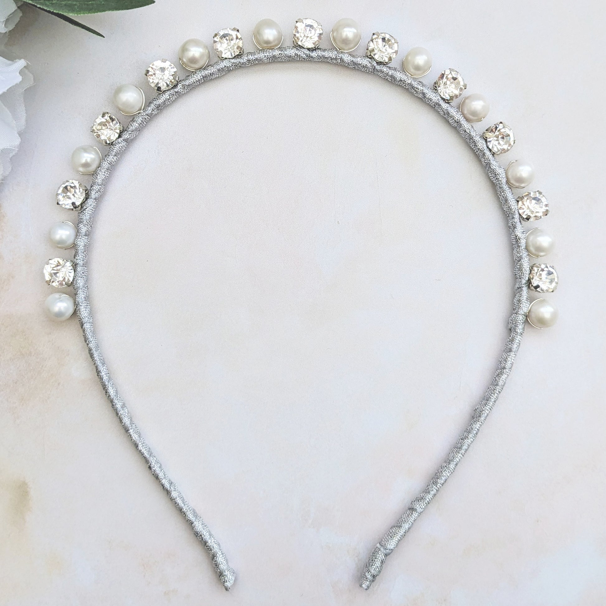 Pearl & Crystal wedding headband - Susie Warner
