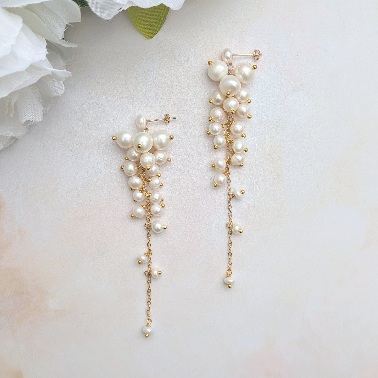 Luxury Pearl Drop Earrings - Susie Warner