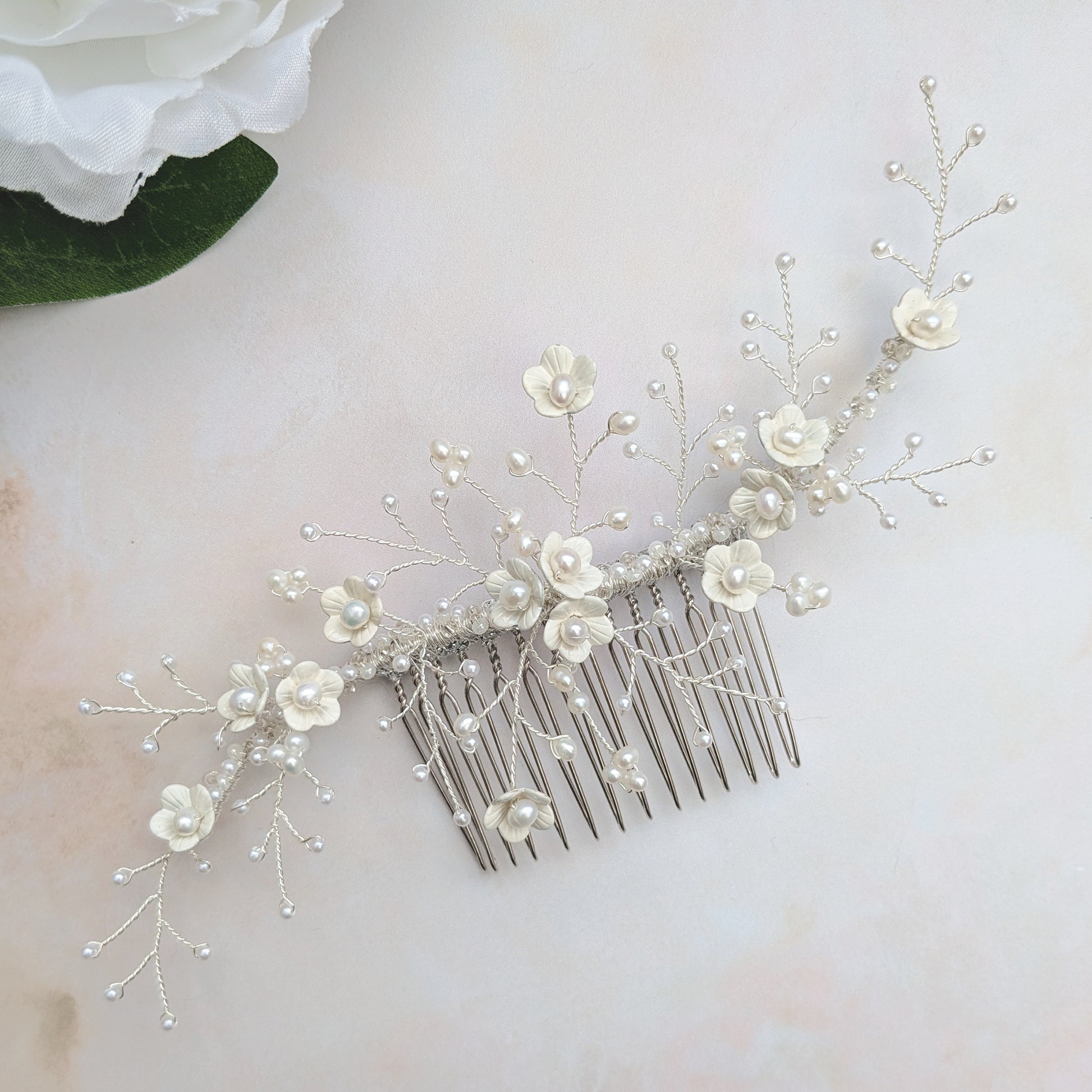 Floral headpiece for brides - Susie Warner