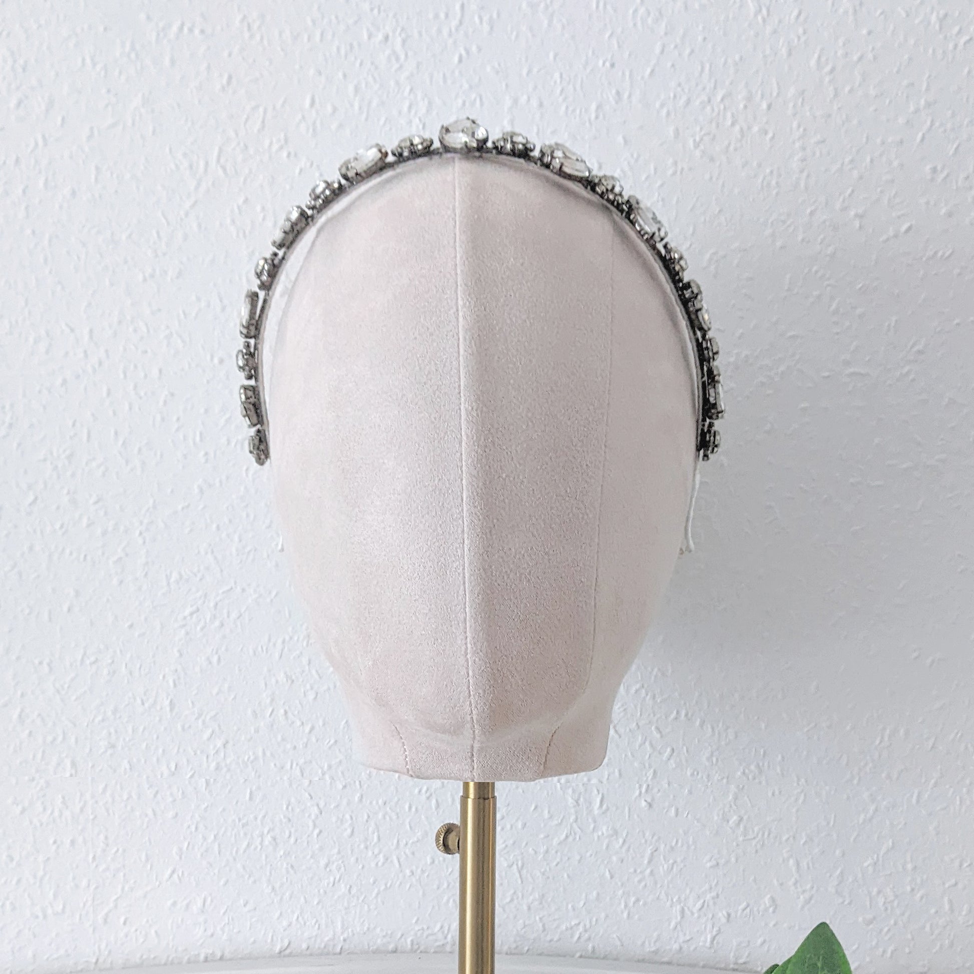 Modern crystal bridal headband - Susie Warner