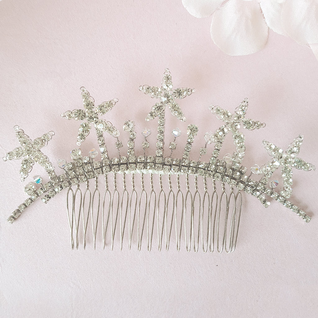 Crystal Star Bridal Headpiece | Susie Warner Bridal Hair Accessories